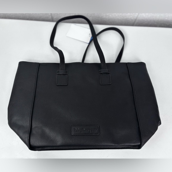 Danielle Nicole Disney It’s a Small World Black Tote with Colorful Patches - Picture 7 of 11